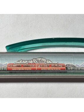 Pike's Peak Cog Railway Floaty Pen Train Tram Cars Move by Mountains Souvenir